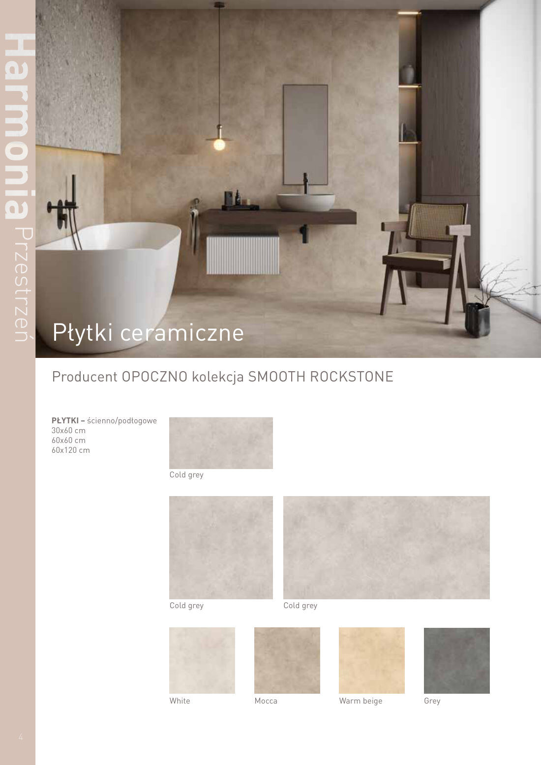 Płytki ceramiczne - OPOCZNO SMOOTH ROCKSTONE