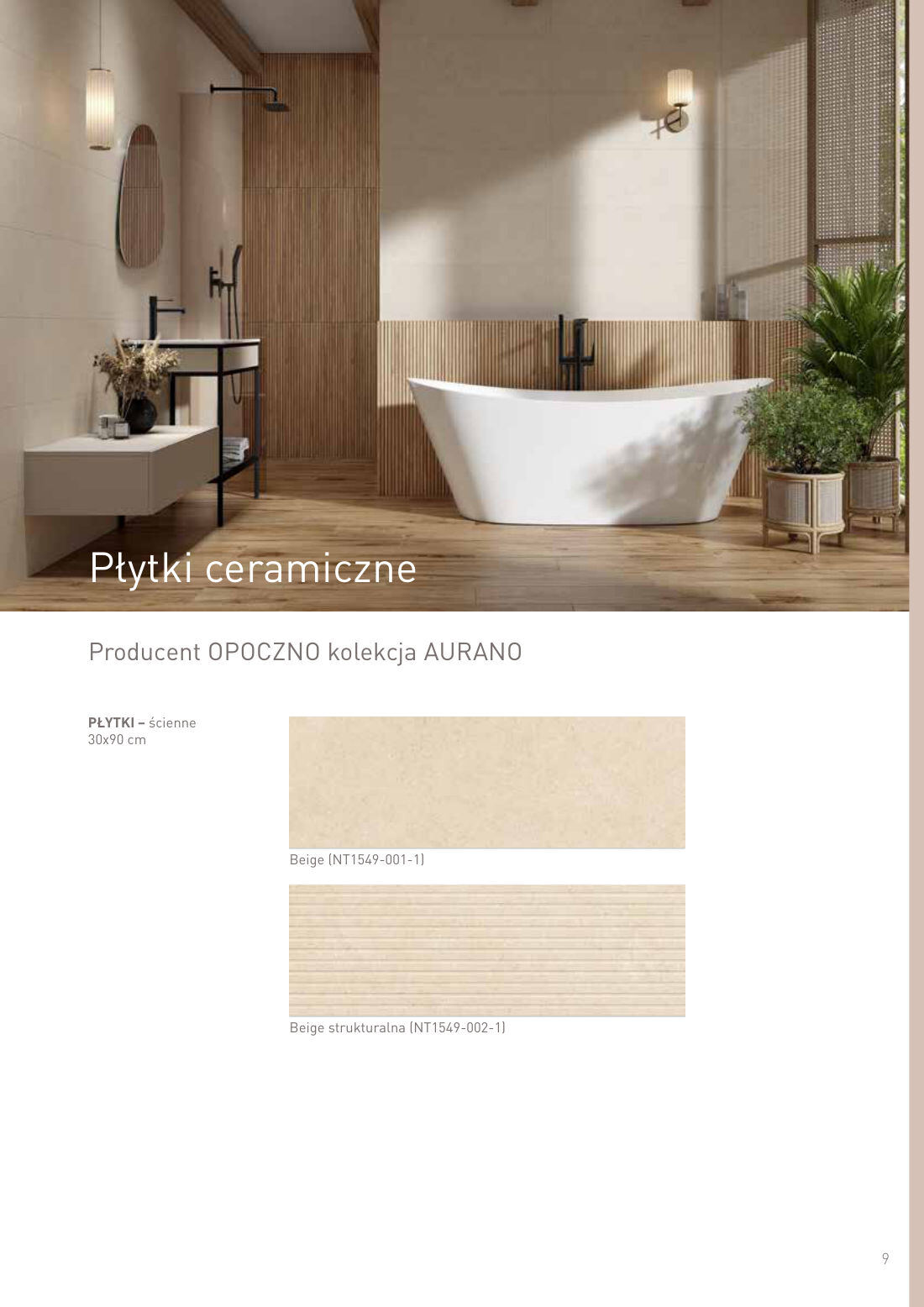 Płytki ceramiczne - OPOCZNO AURANO