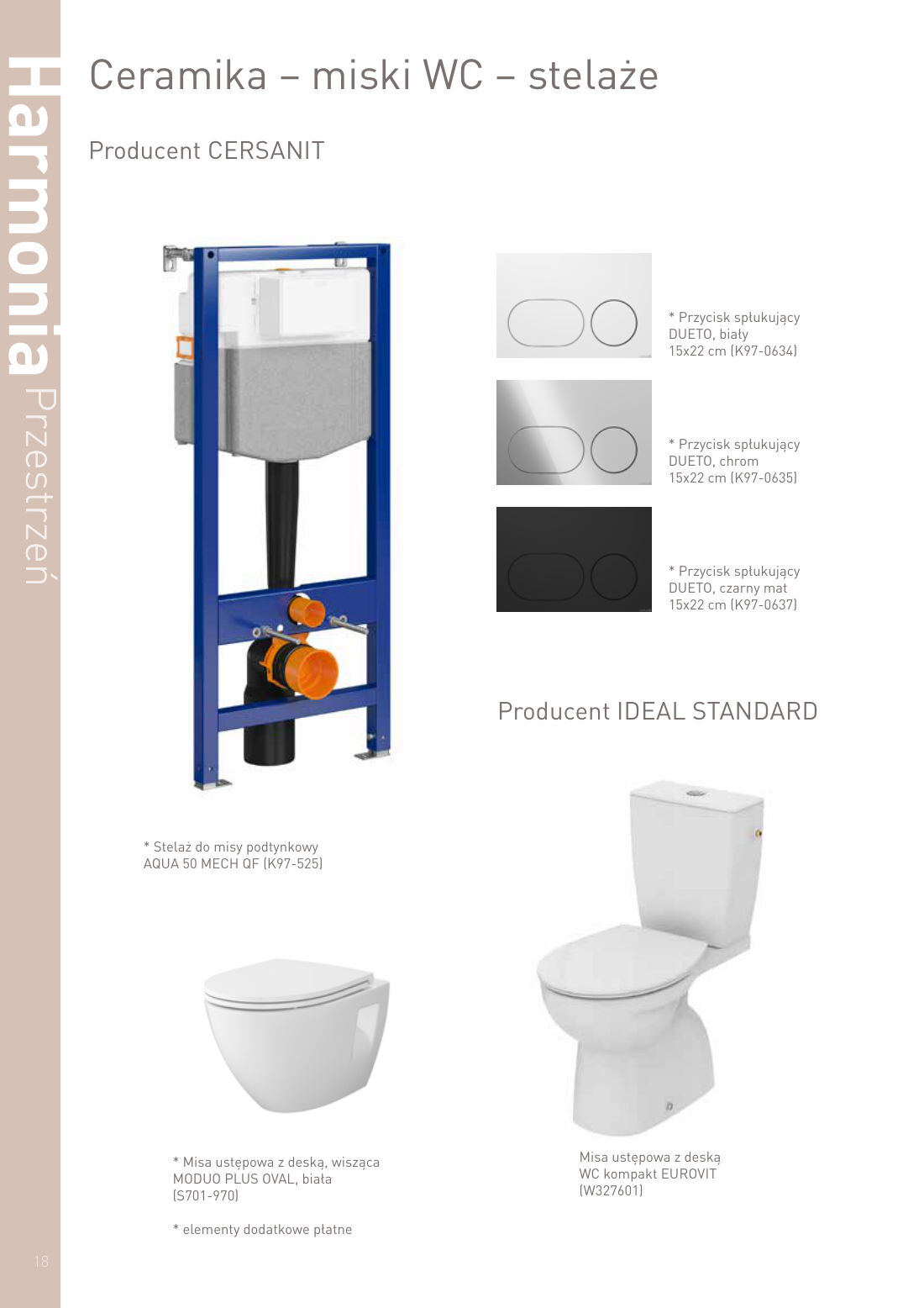 Ceramika - miski WC - stelaże - CERSANIT