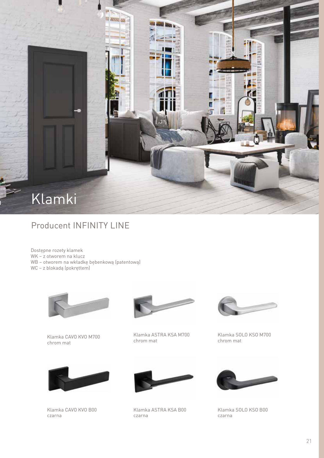 Klamki - INFINITY LINE