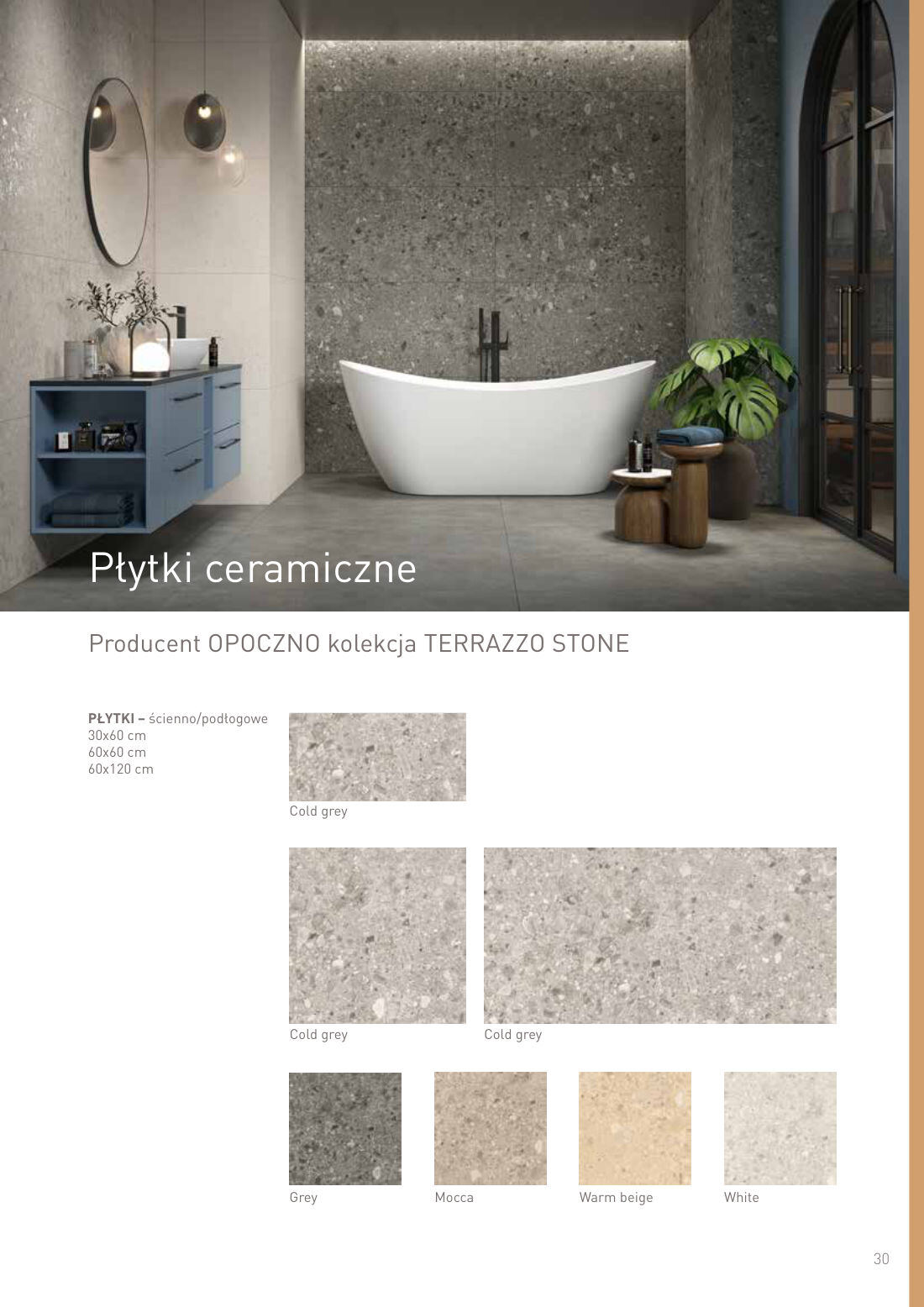 Płytki ceramiczne - OPOCZNO TERRAZZO STONE