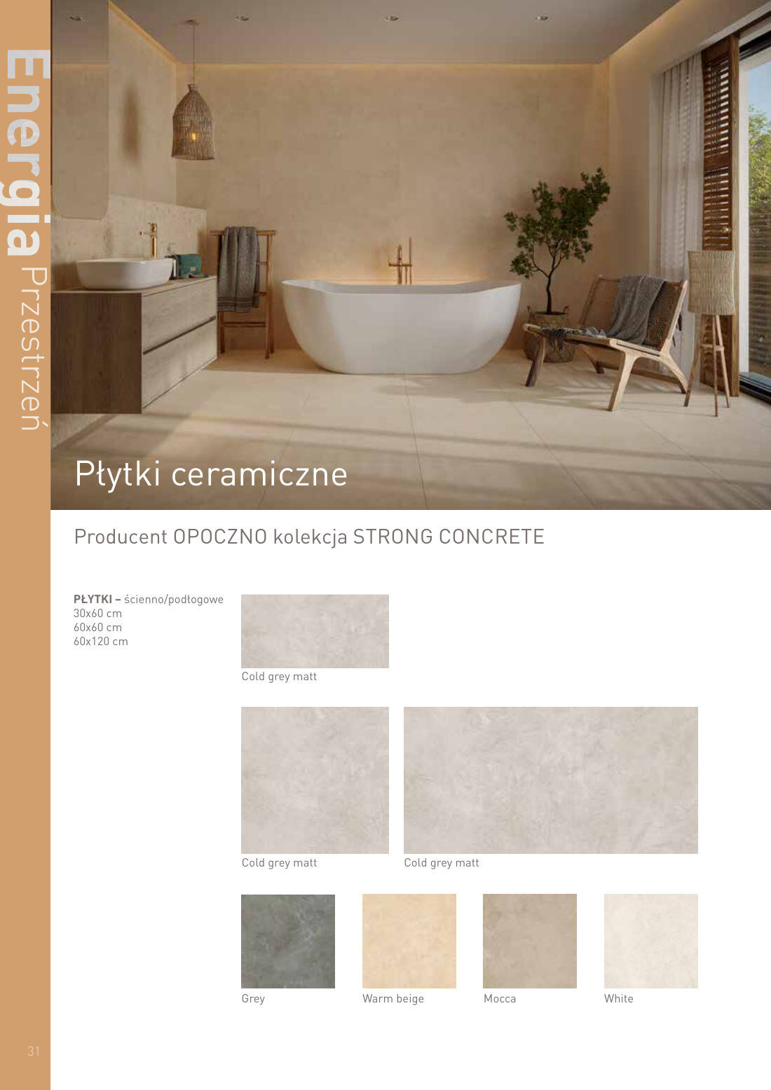 Płytki ceramiczne - OPOCZNO STRONG CONCRETE