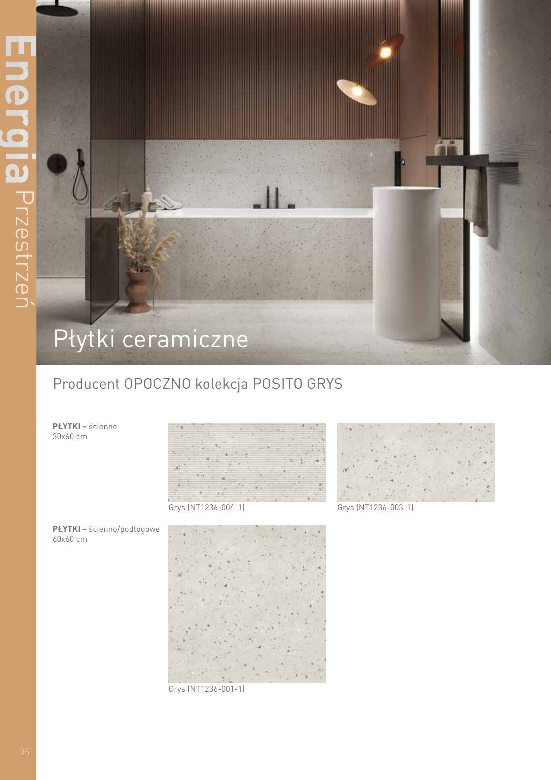 Płytki ceramiczne - OPOCZNO POSITO GRYS