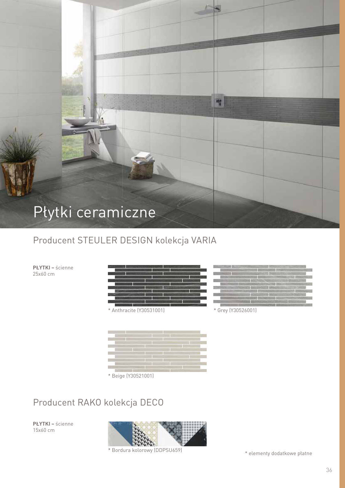Płytki ceramiczne - STEULER DESIGN VARIA