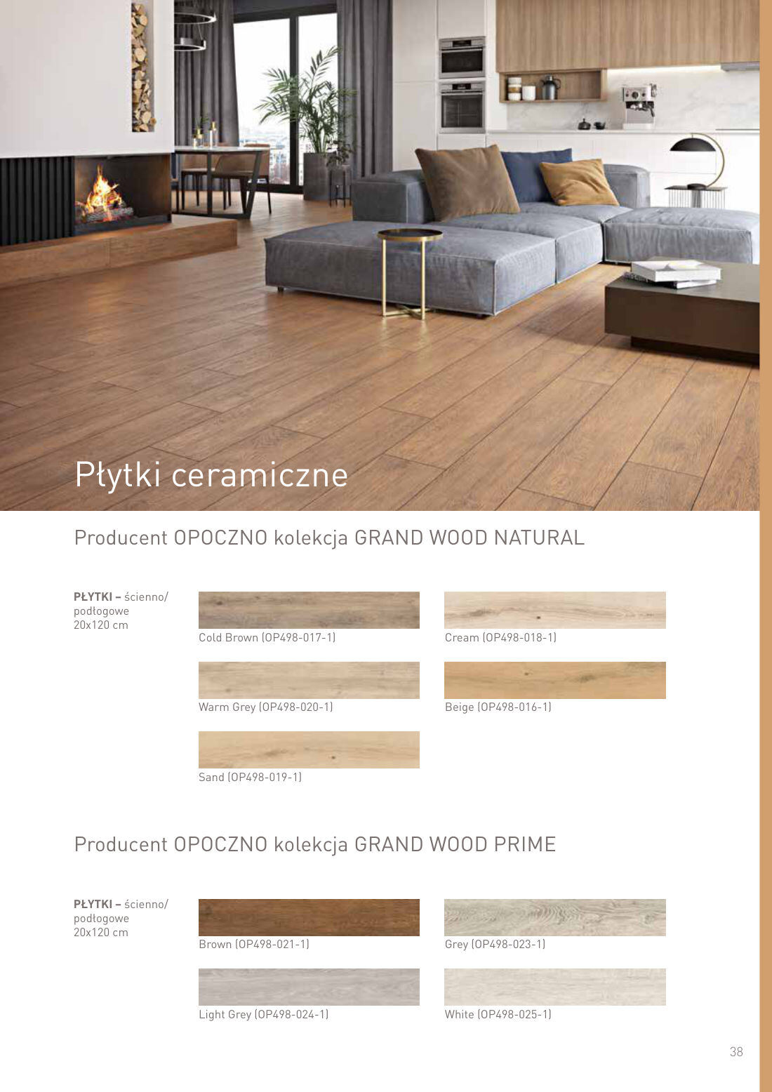 Płytki ceramiczne - OPOCZNO GRAND WOOD