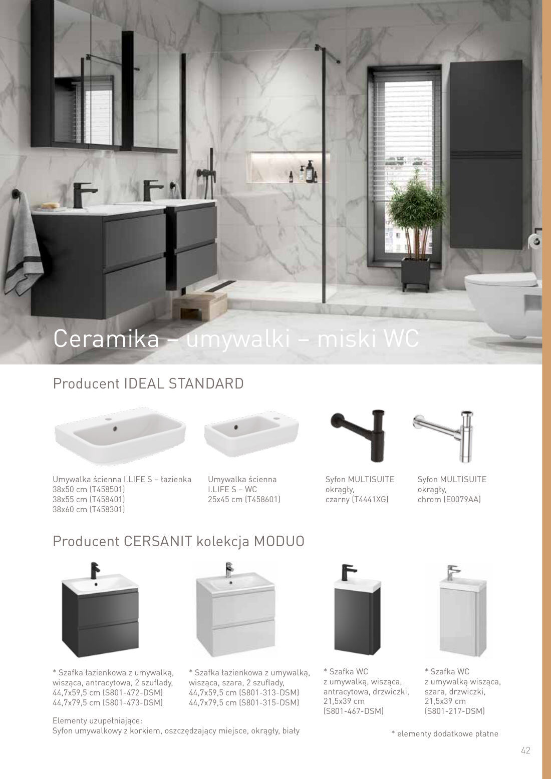 Ceramika - umywalki - miski WC - IDEAL