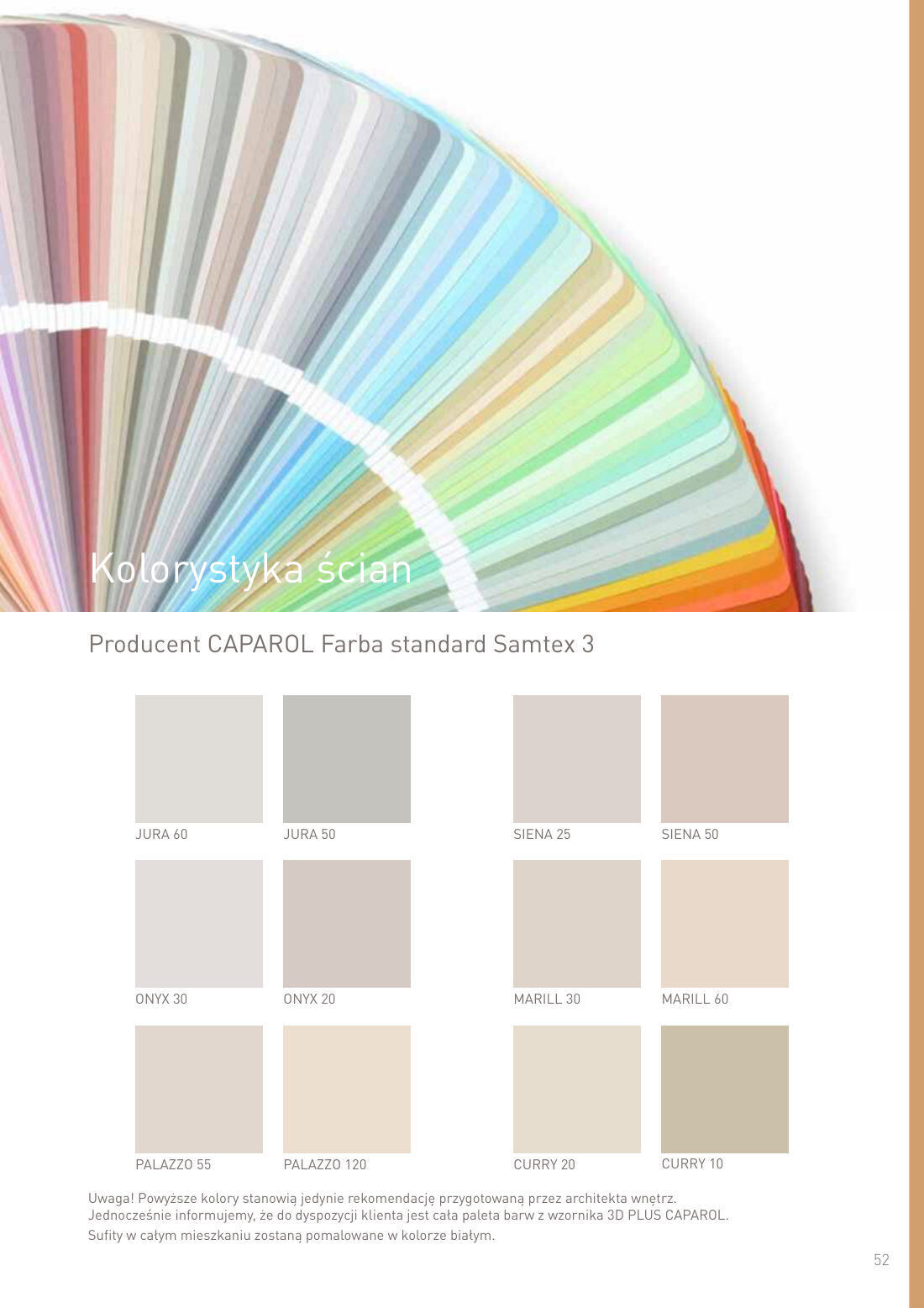 Kolorystyka ścian - CAPAROL Farba standard