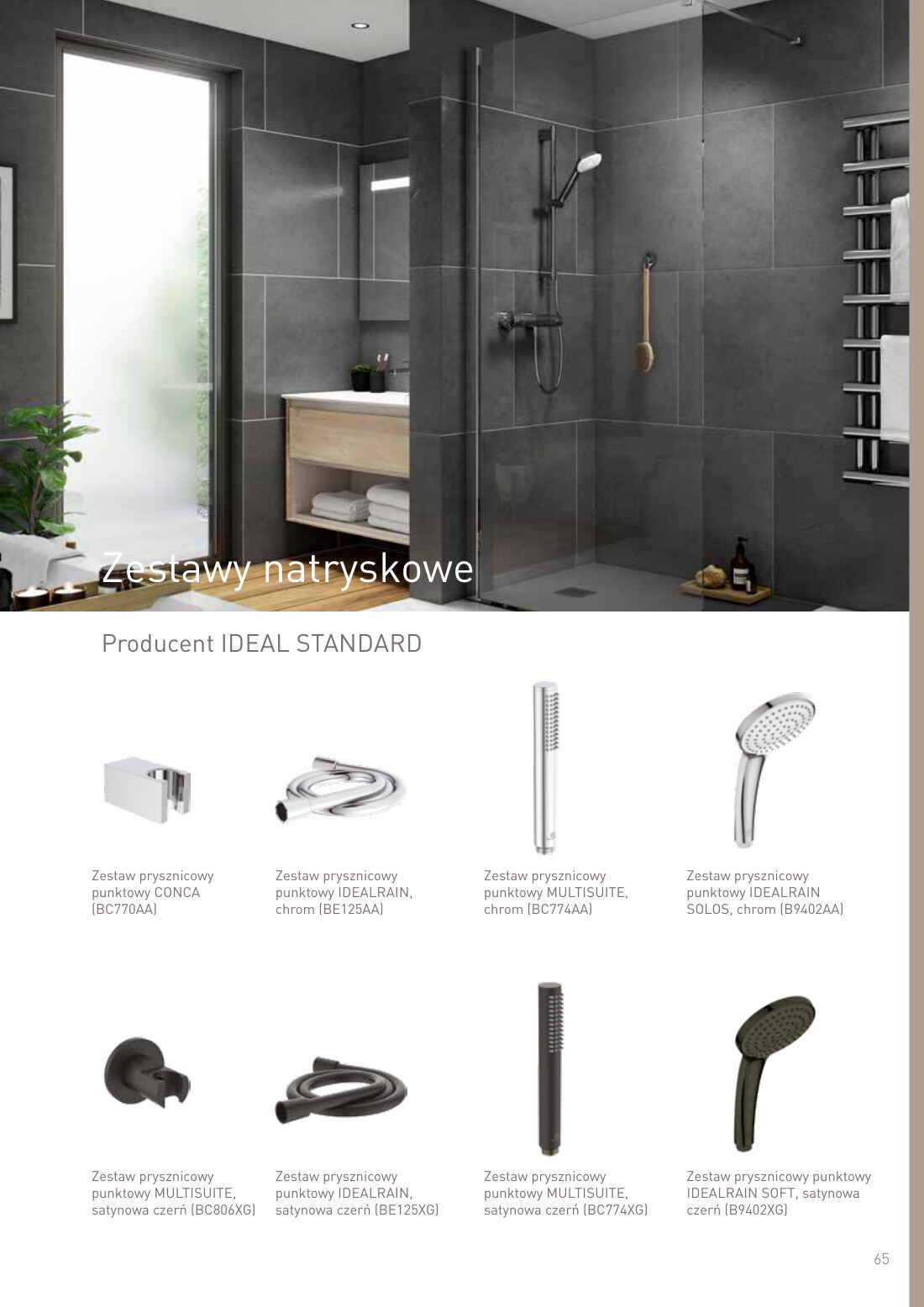 Zestawy natryskowe - IDEAL STANDARD