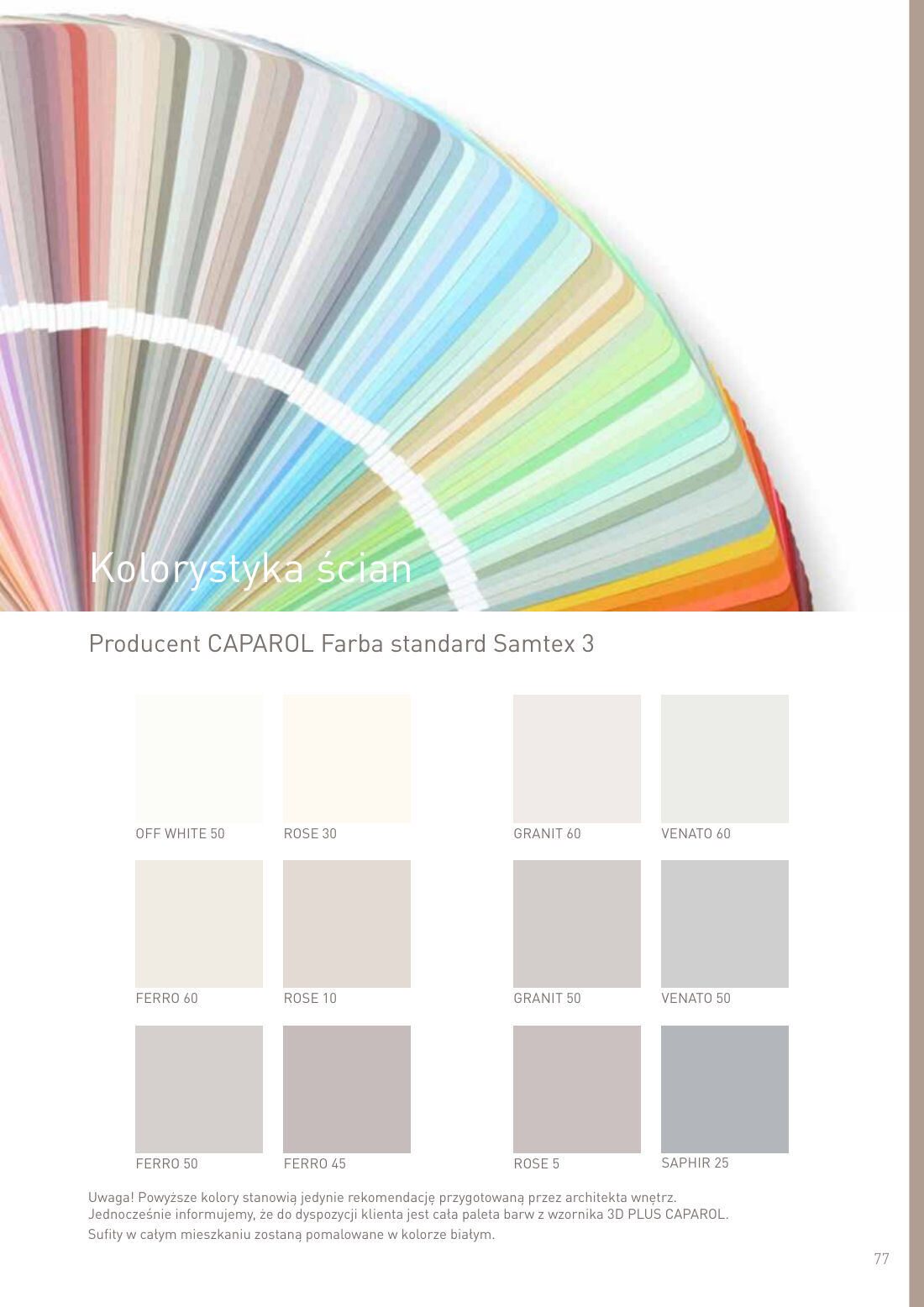 Kolorystyka ścian - CAPAROL Farba standard