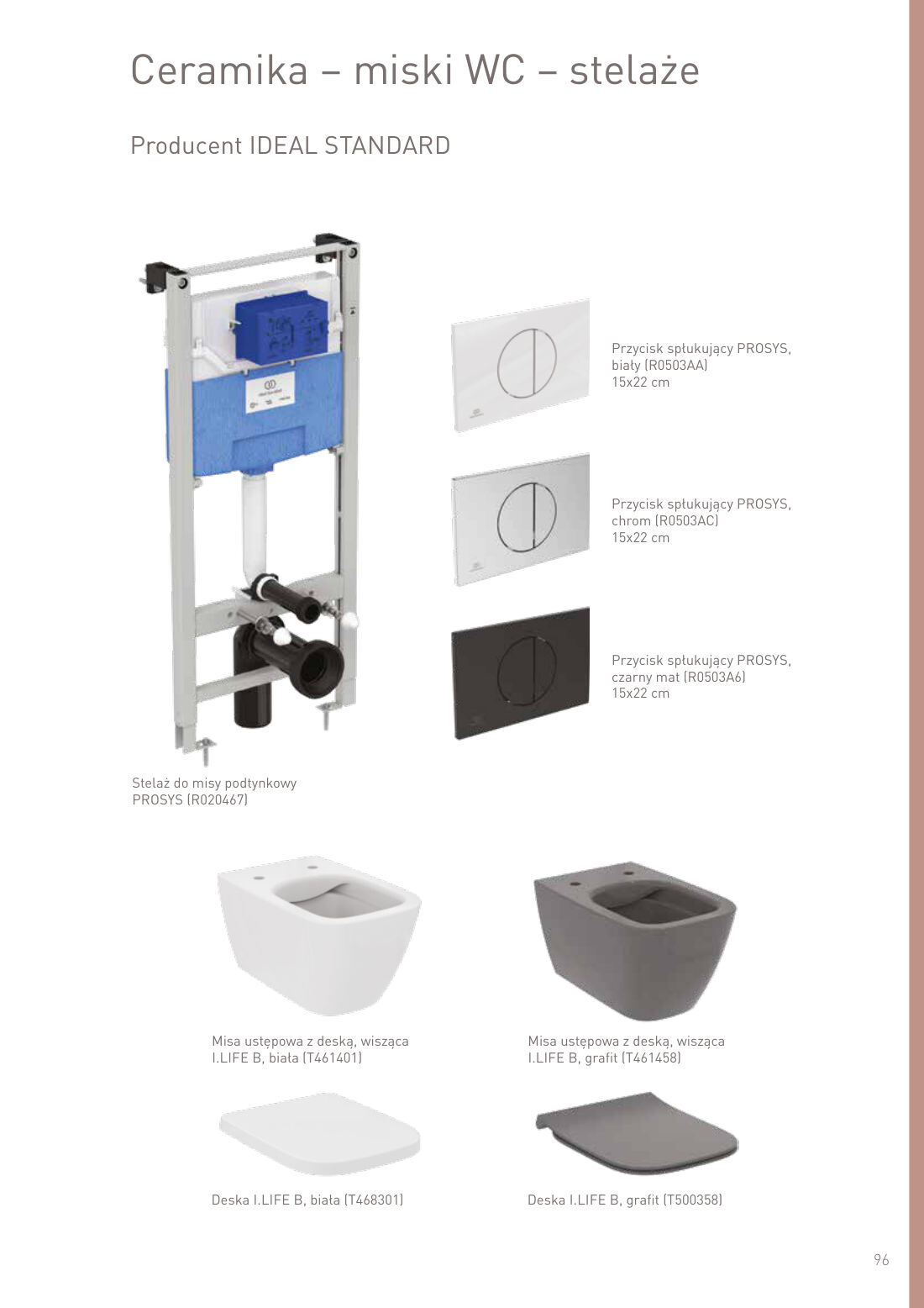 Ceramika - miski WC - stelaże - IDEAL