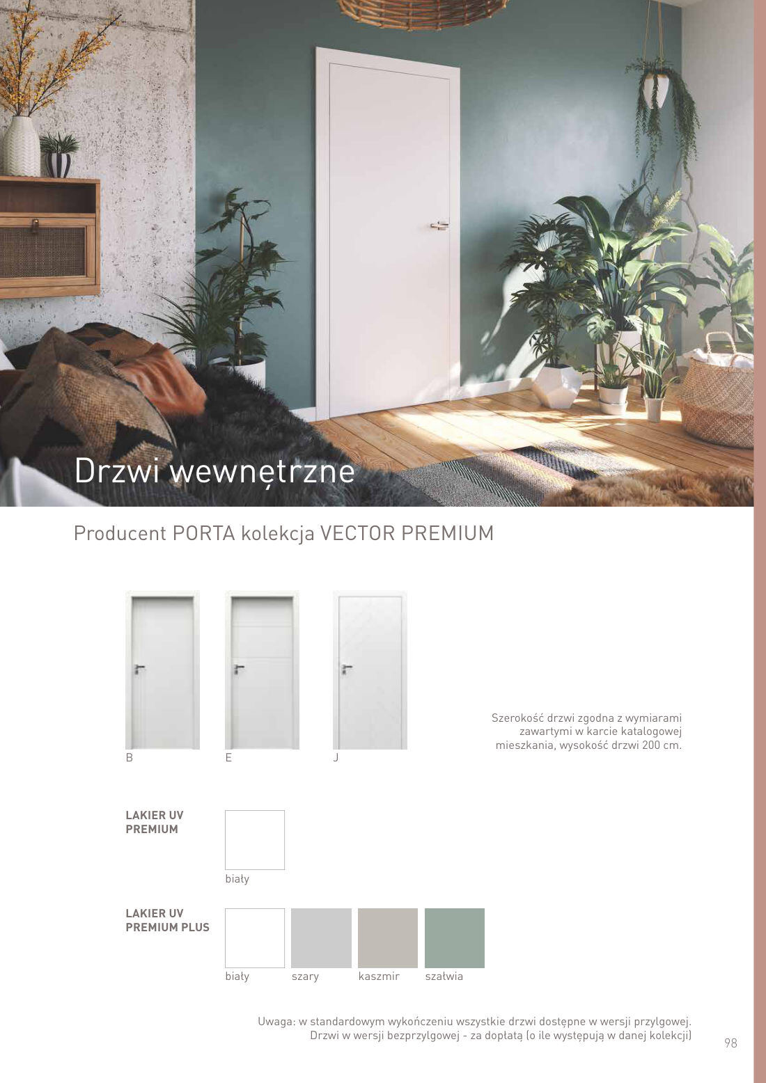 Drzwi wewnętrzne - PORTA VECTOR PREMIUM