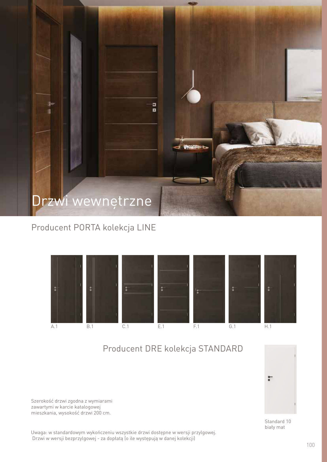 Drzwi wewnętrzne - DRE STANDARD