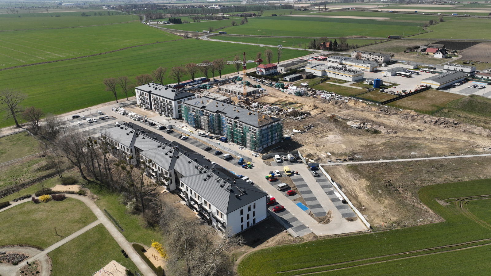 Kleszczewo Park - budowa, 04.2022