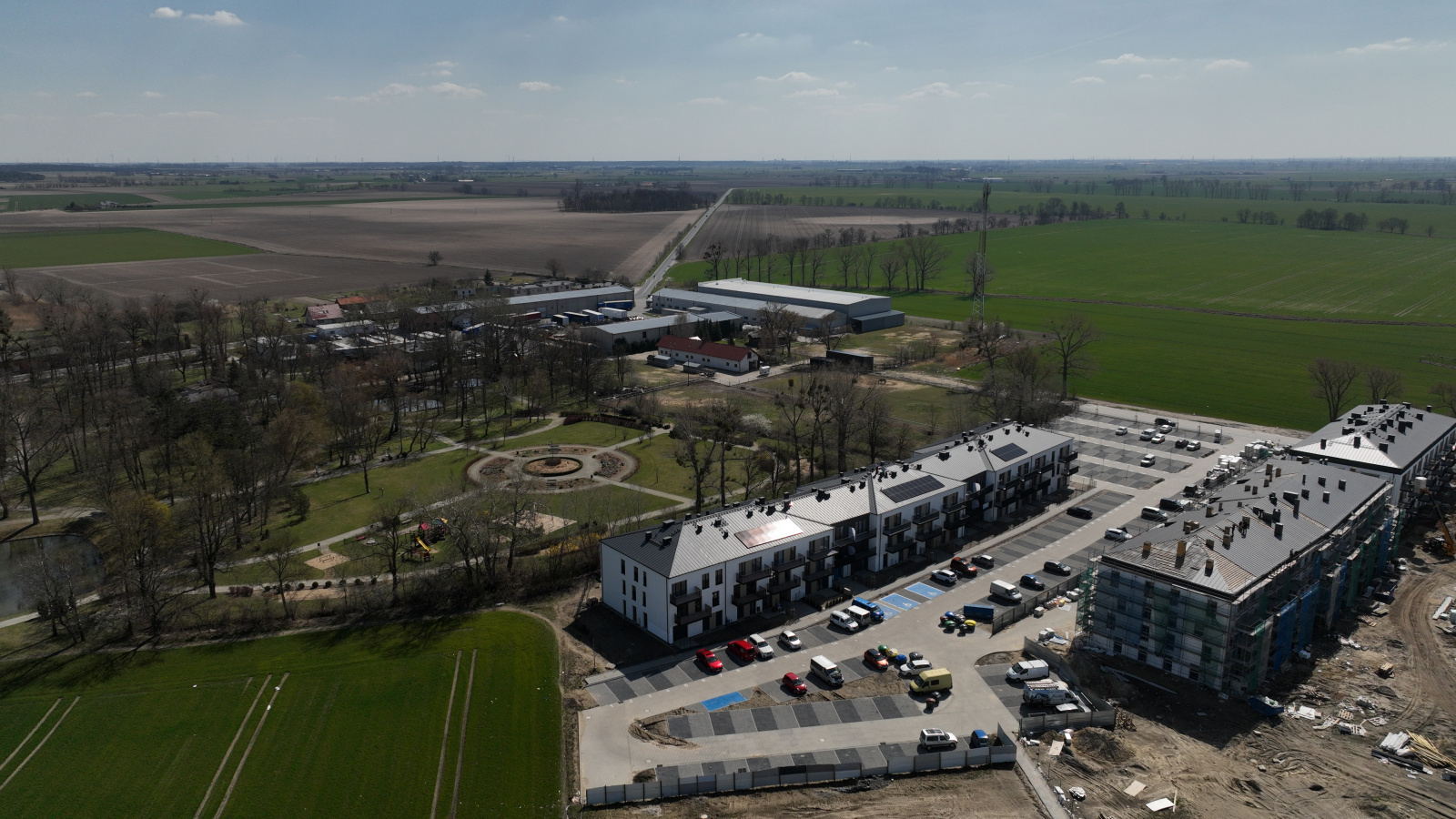 Kleszczewo Park - budowa, 04.2022
