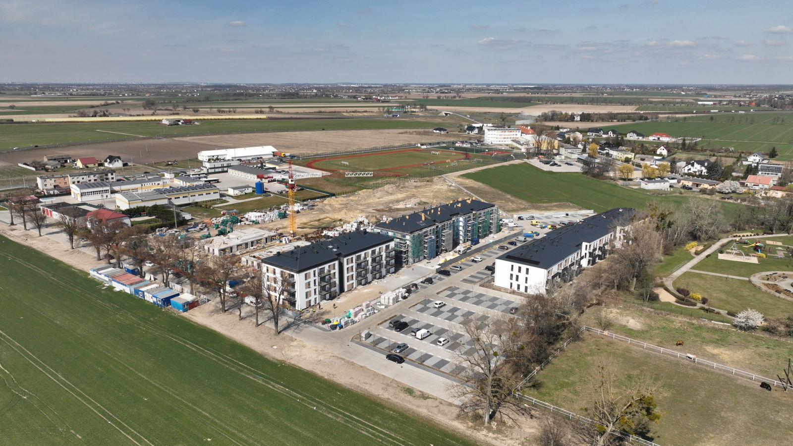 Kleszczewo Park - budowa, 04.2022
