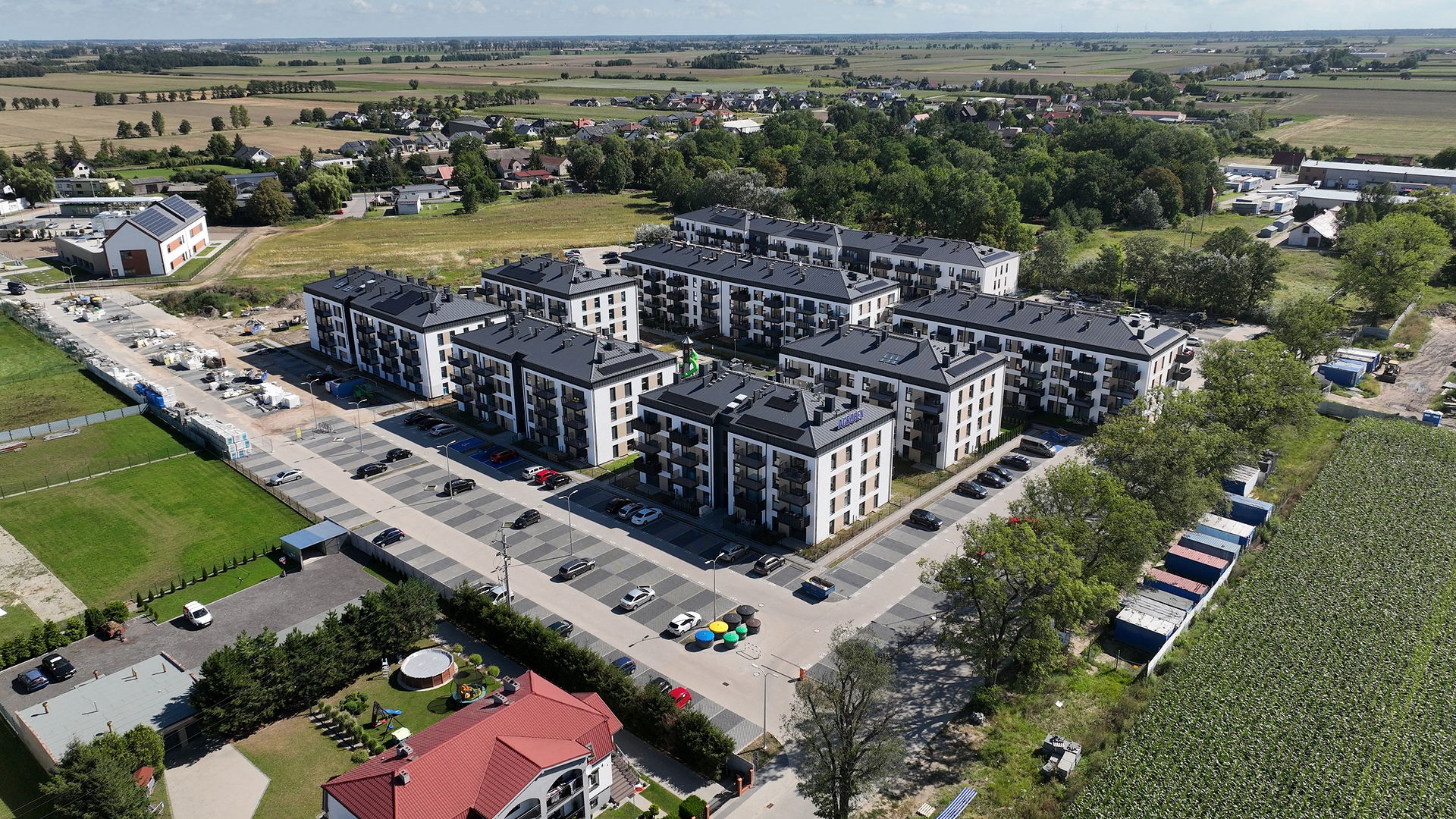 Kleszczewo Park - budowa, 08.2024