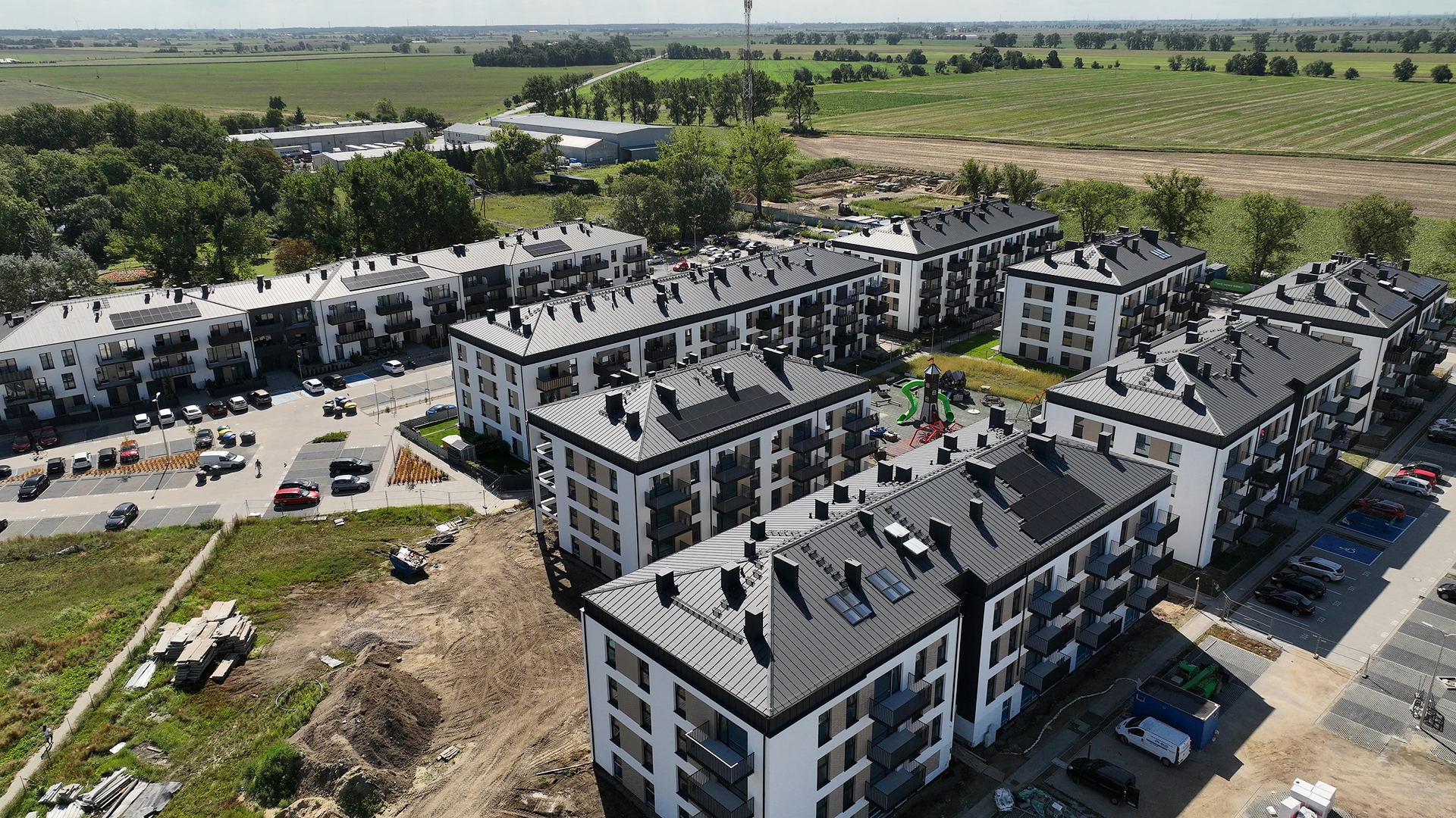 Kleszczewo Park - budowa, 08.2024