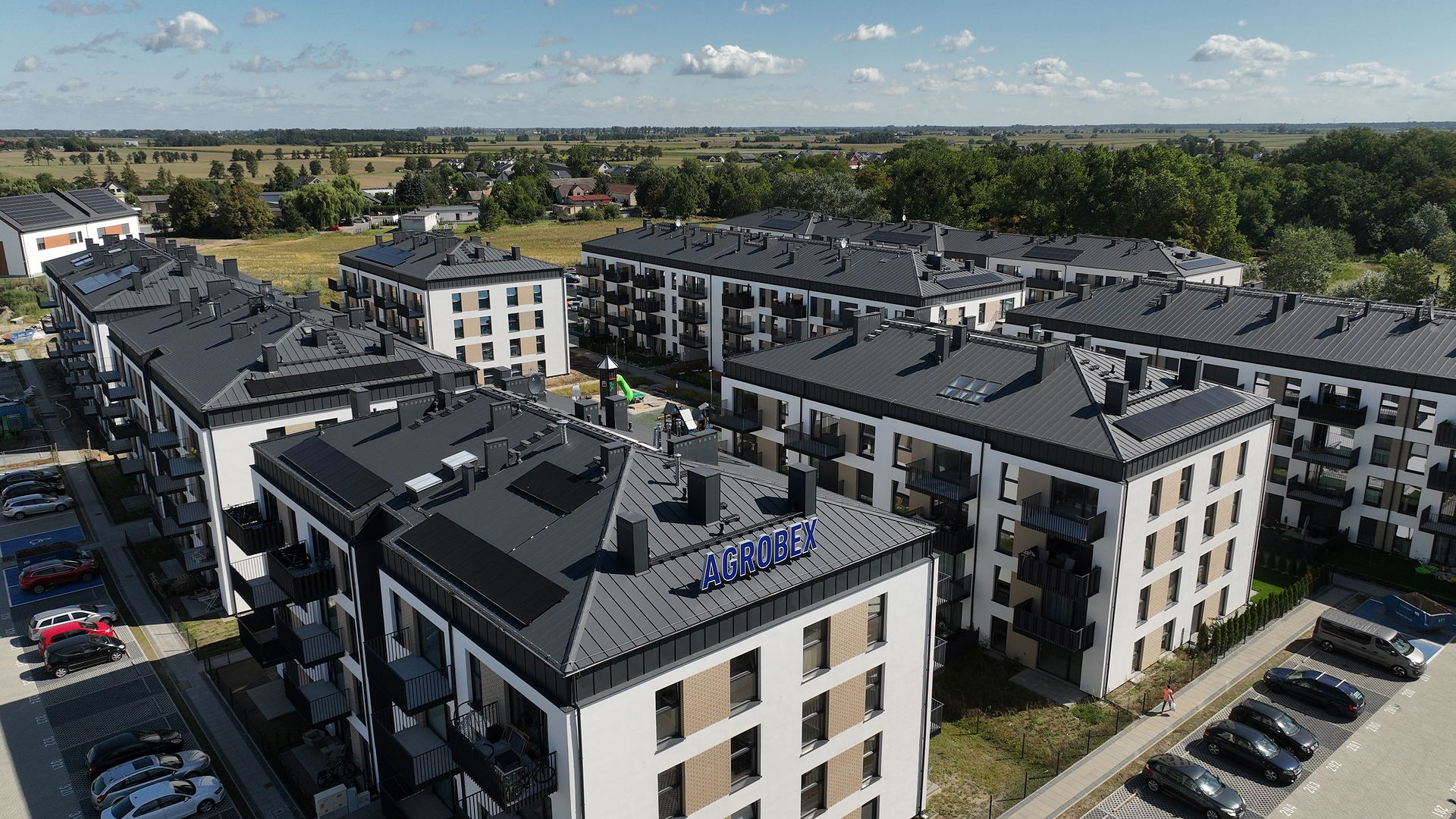 Kleszczewo Park - budowa, 08.2024
