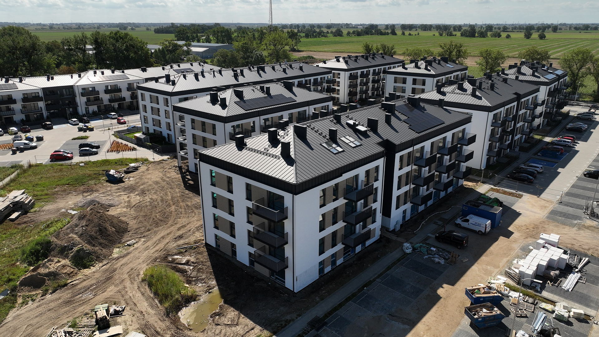 Kleszczewo Park - budowa, 08.2024