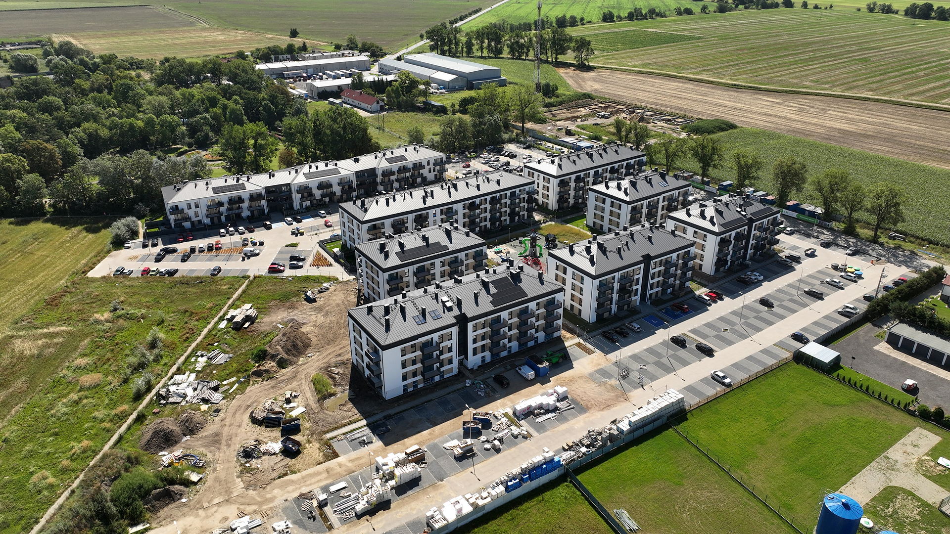 Kleszczewo Park - budowa, 08.2024