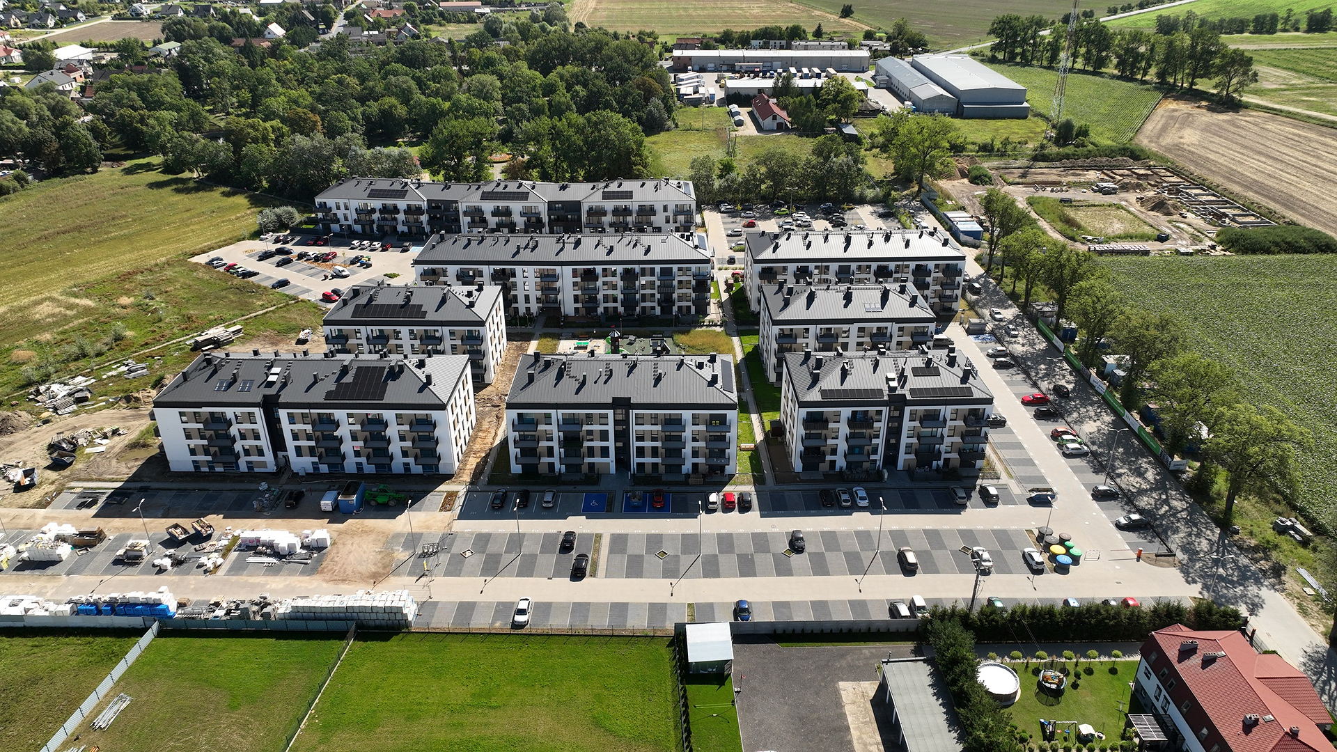 Kleszczewo Park - budowa, 08.2024