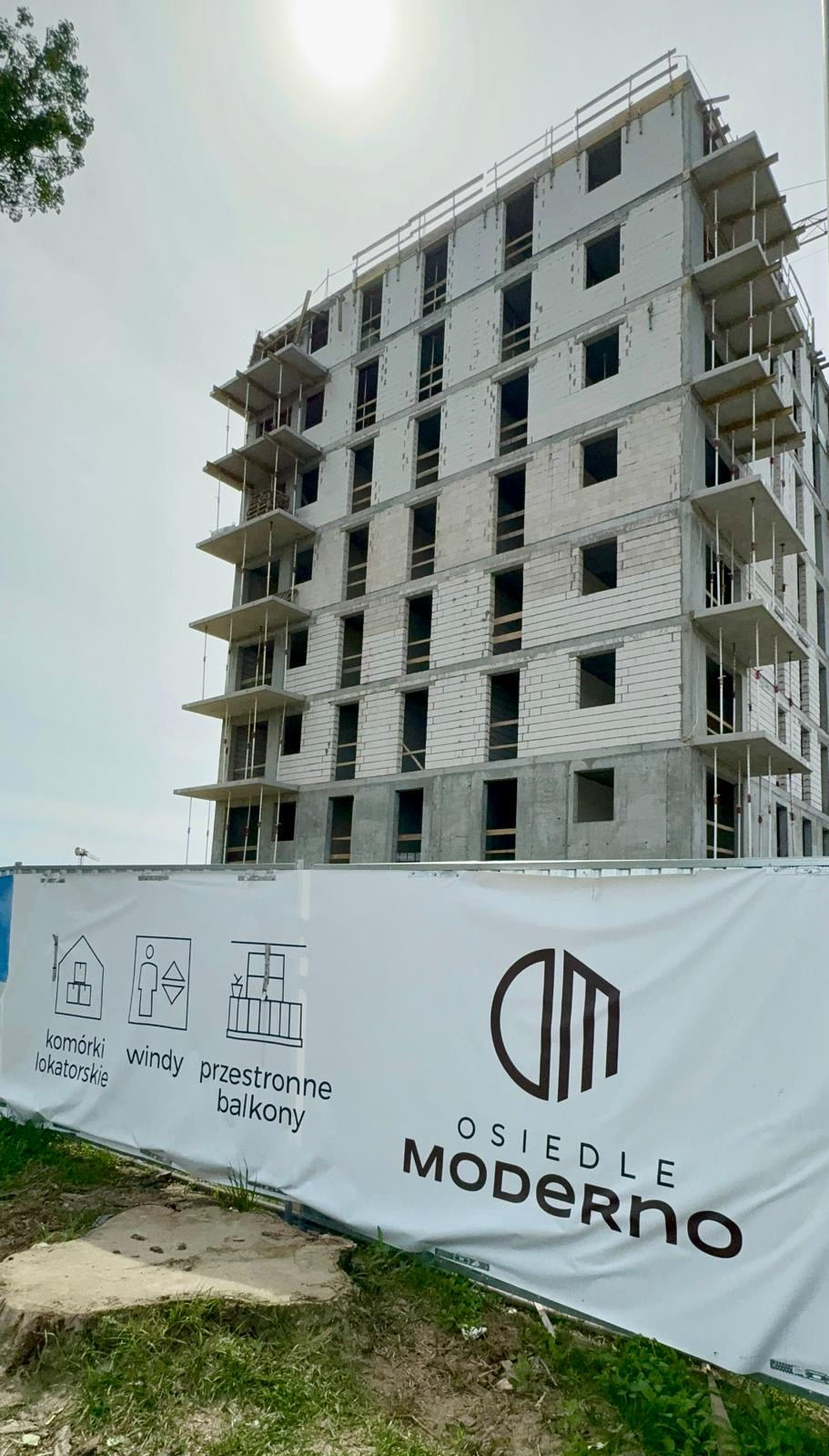 Osiedle Moderno - budowa, 04.2024