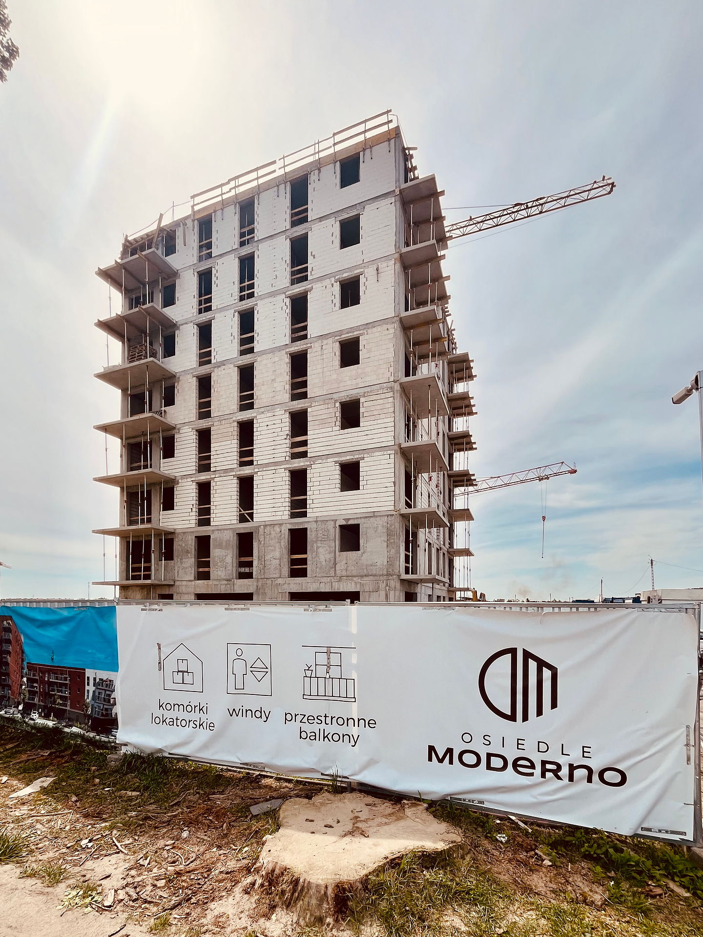 Osiedle Moderno - budowa, 04.2024