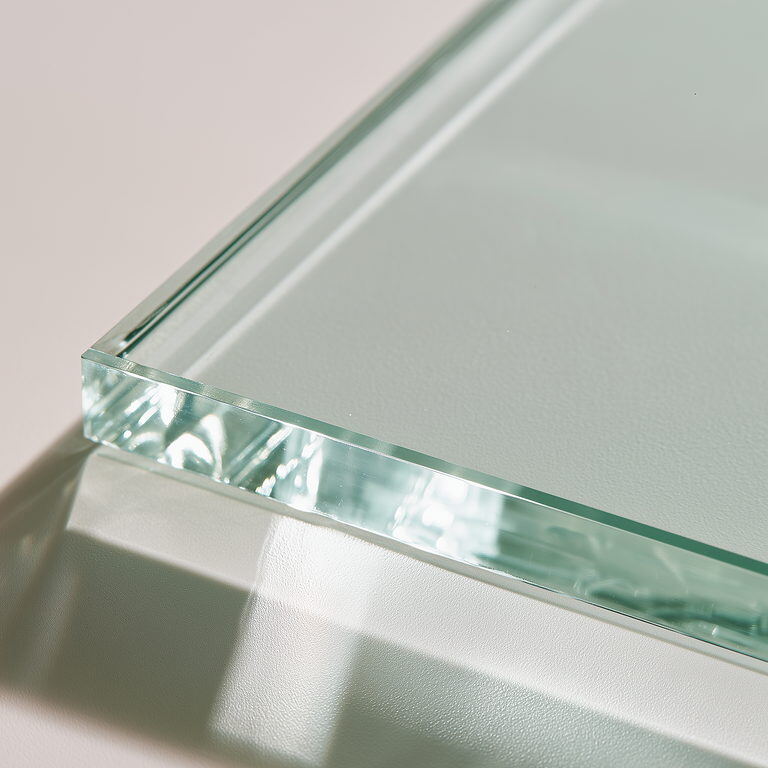 Zbliżenie na krawędź szyby zespolonej