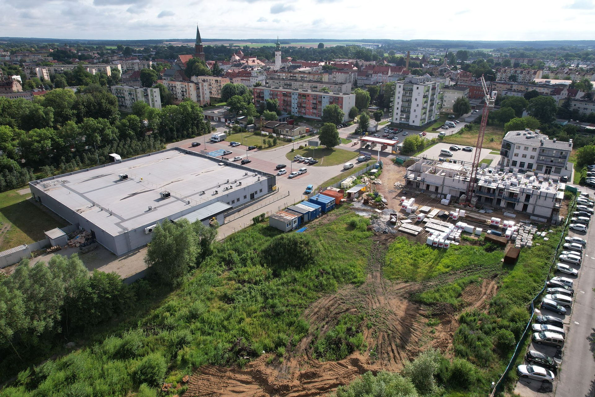 Osiedle Tkacka - widok z drona, 06.2024