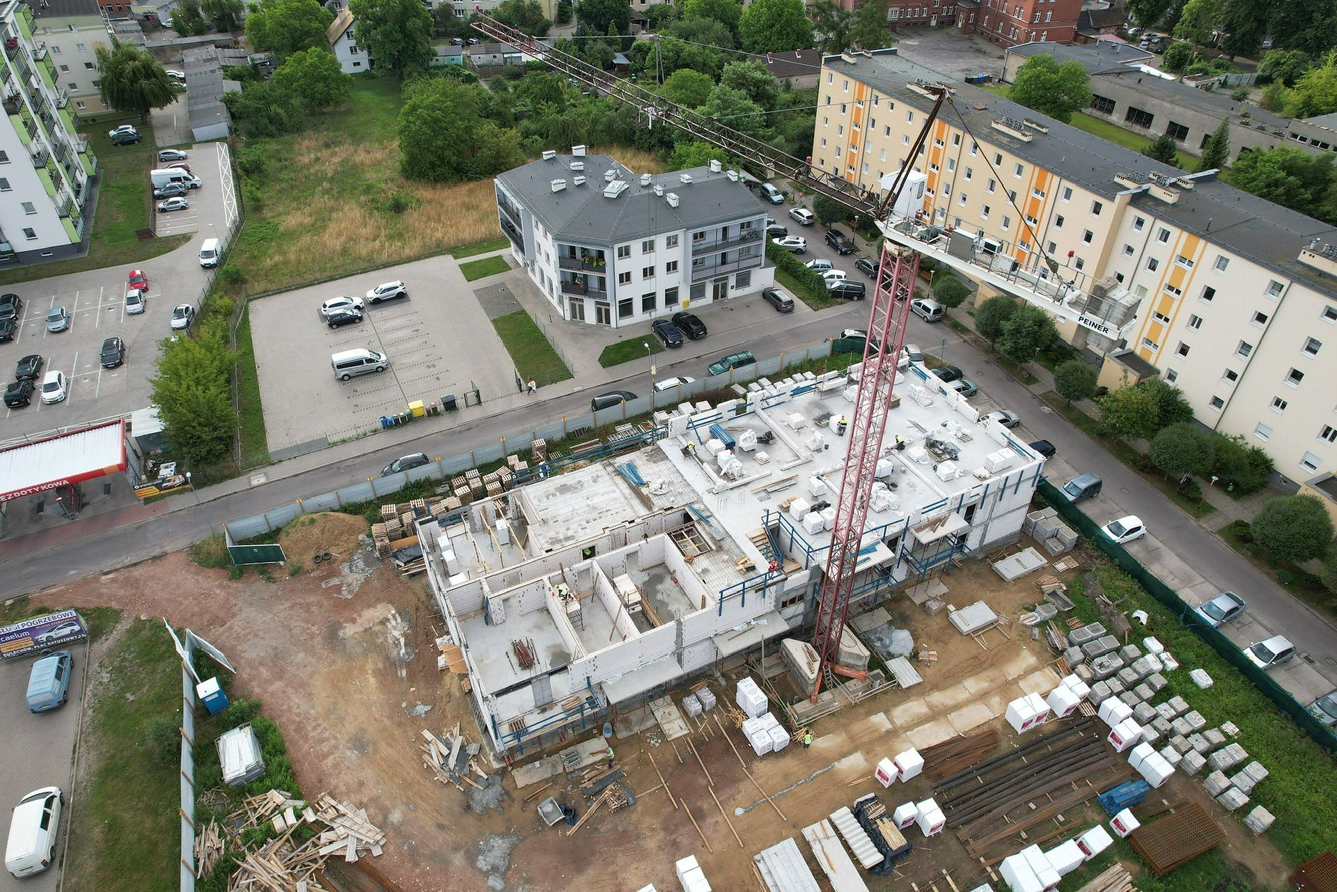 Osiedle Tkacka - widok z drona, 06.2024