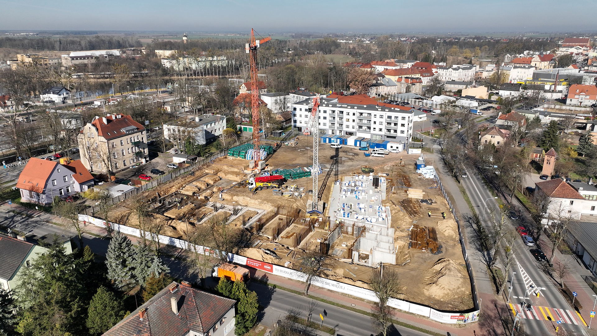 Ulica Staszica - budowa, 04.2022