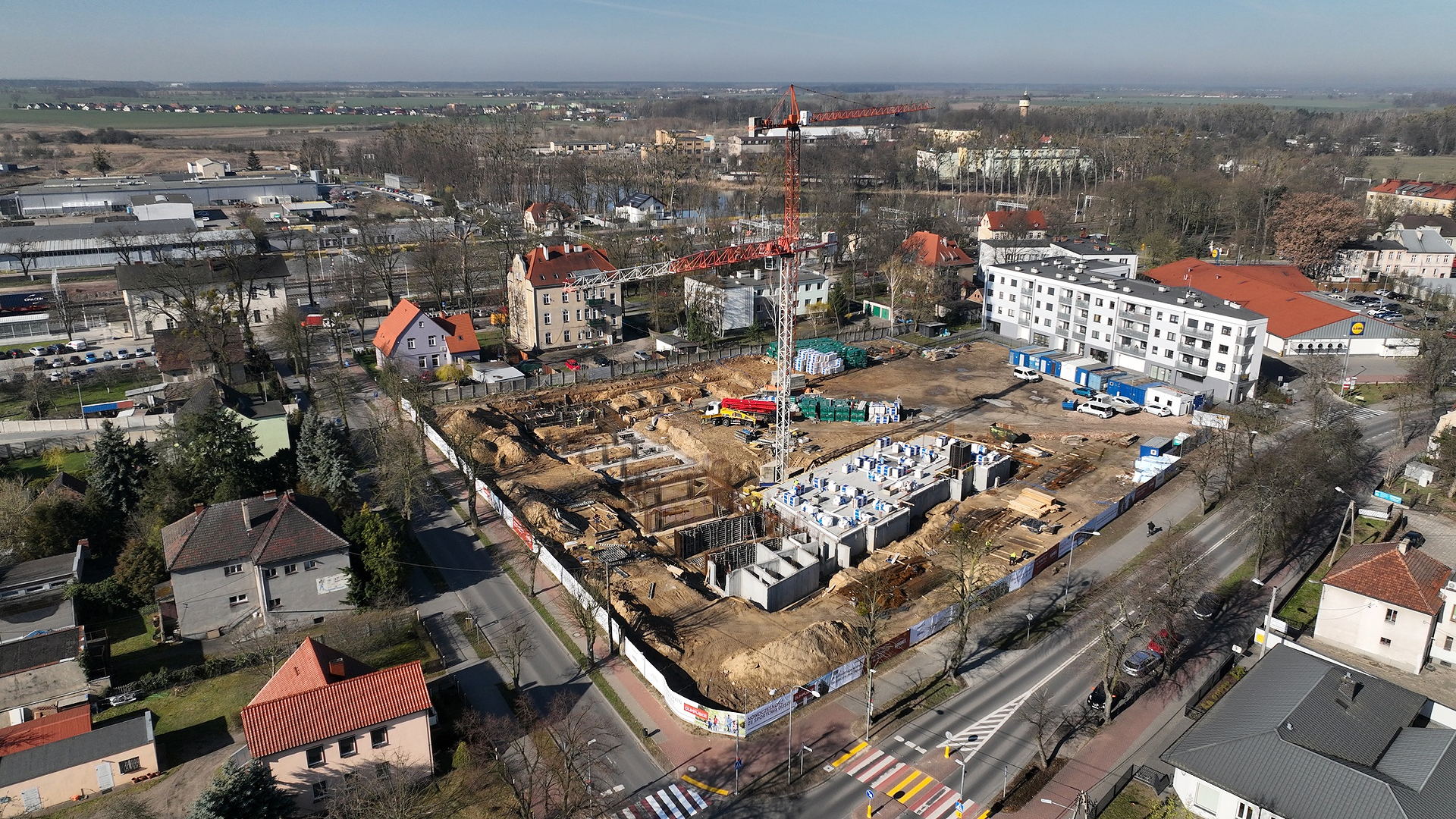 Ulica Staszica - budowa, 04.2022