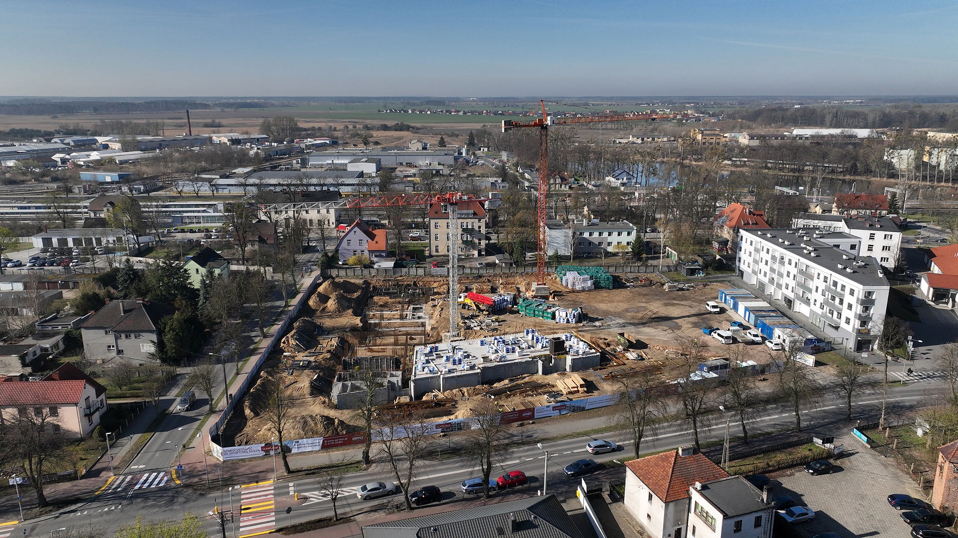 Ulica Staszica - budowa, 04.2022
