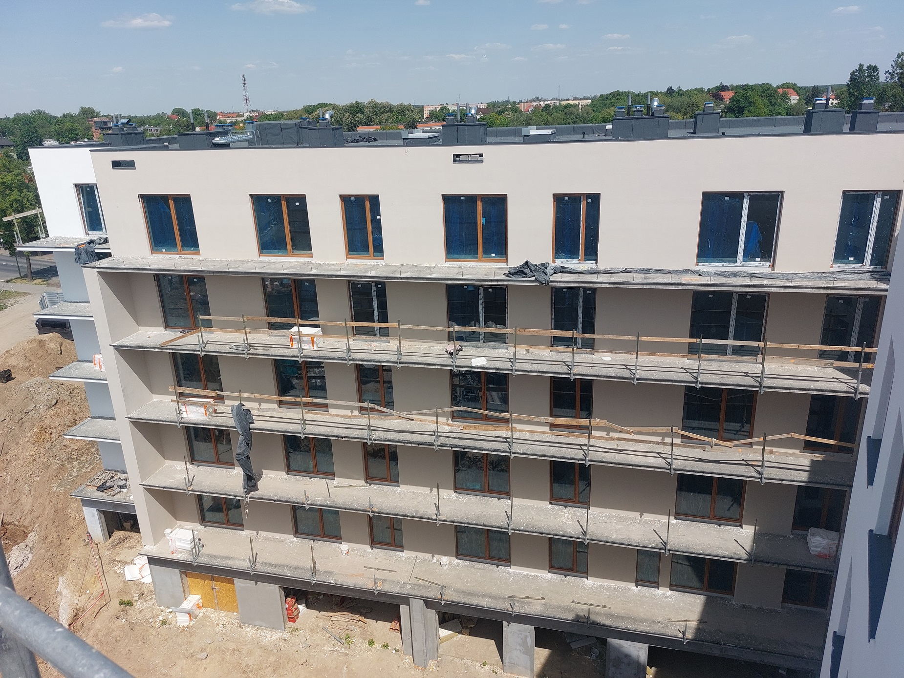 Ulica Staszica - budowa, 05.2023