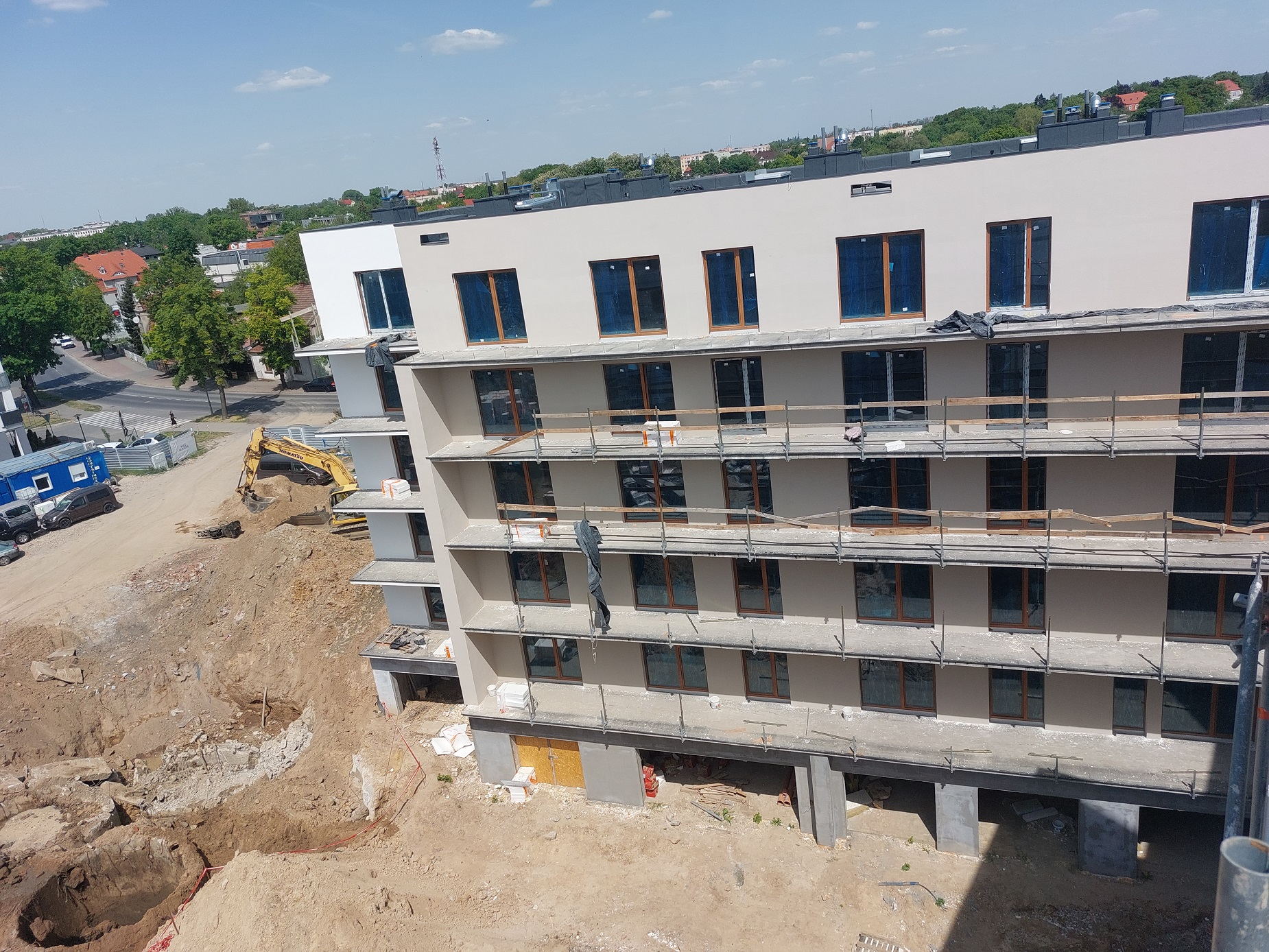 Ulica Staszica - budowa, 05.2023