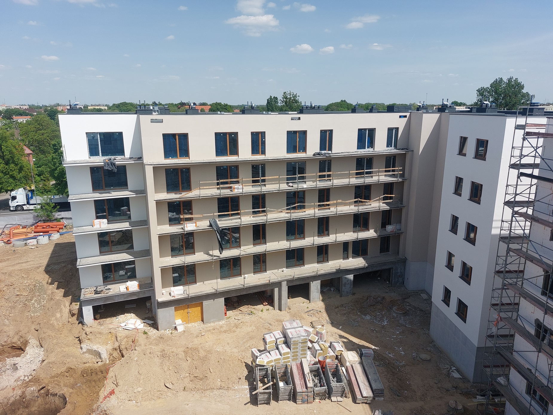 Ulica Staszica - budowa, 05.2023