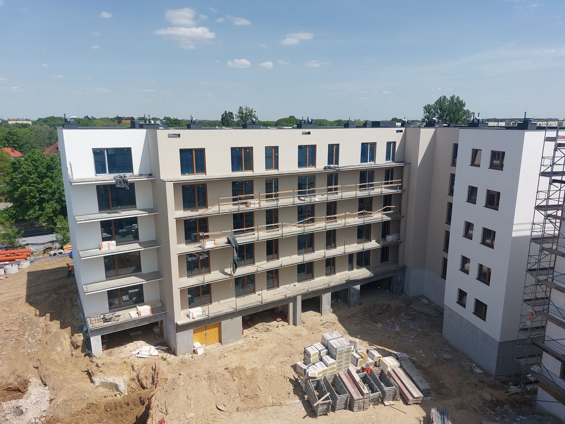 Ulica Staszica - budowa, 05.2023