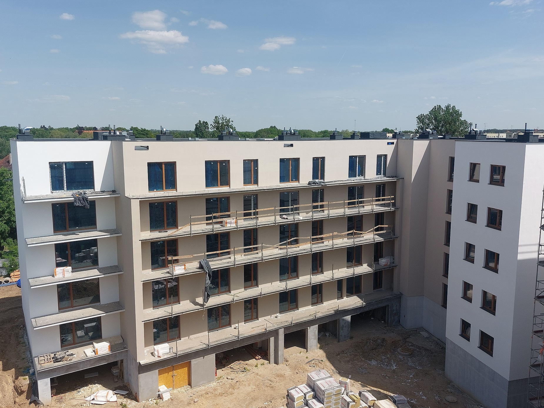 Ulica Staszica - budowa, 05.2023