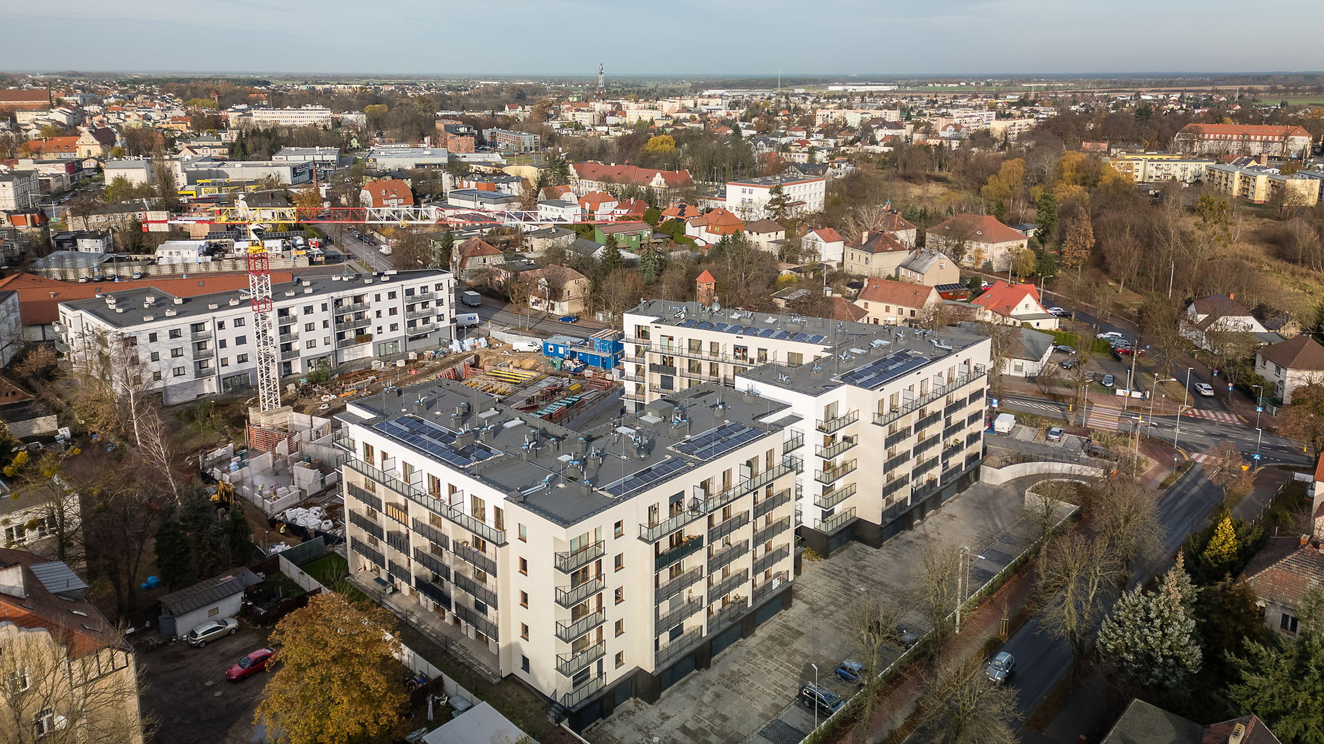Osiedle i Szamotuły z drona, 11.2024