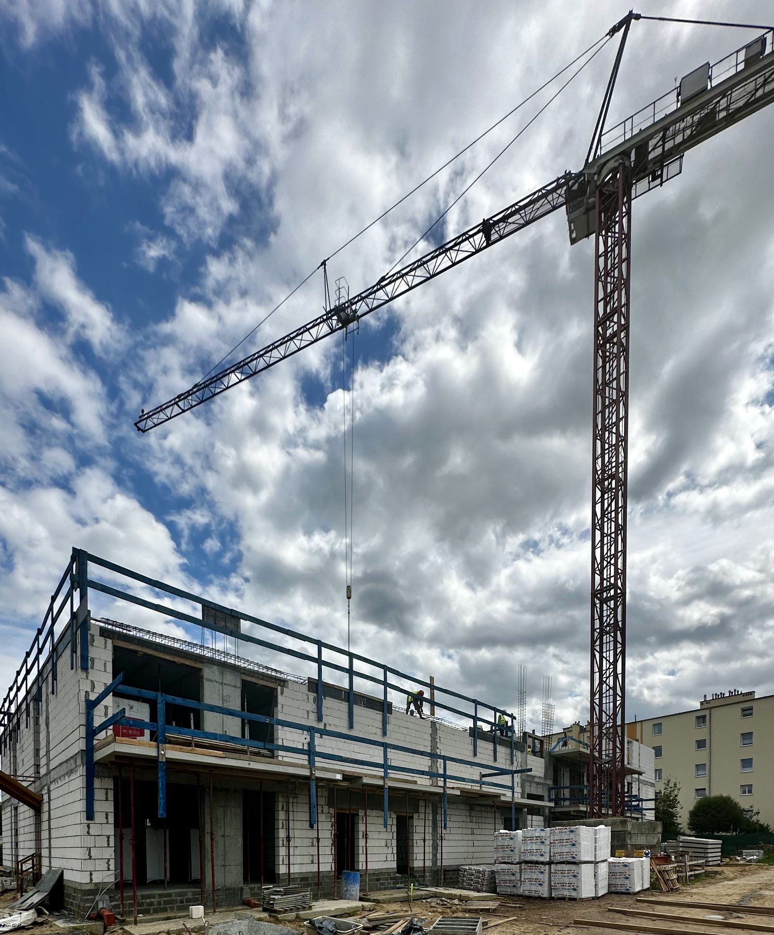 Osiedle Tkacka - budowa, 07.2024